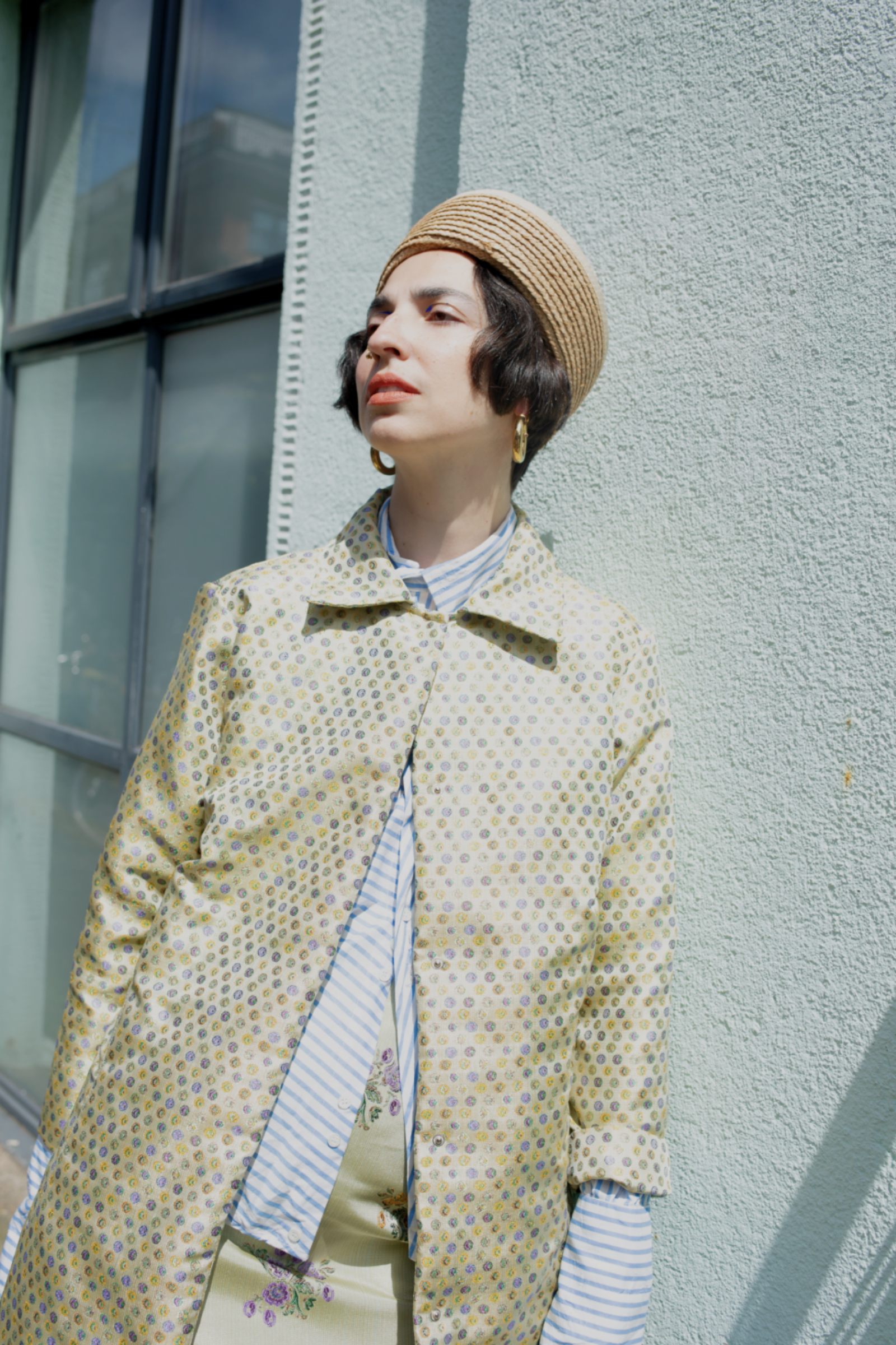 LAYLA, Long straight coat, Thin fabric