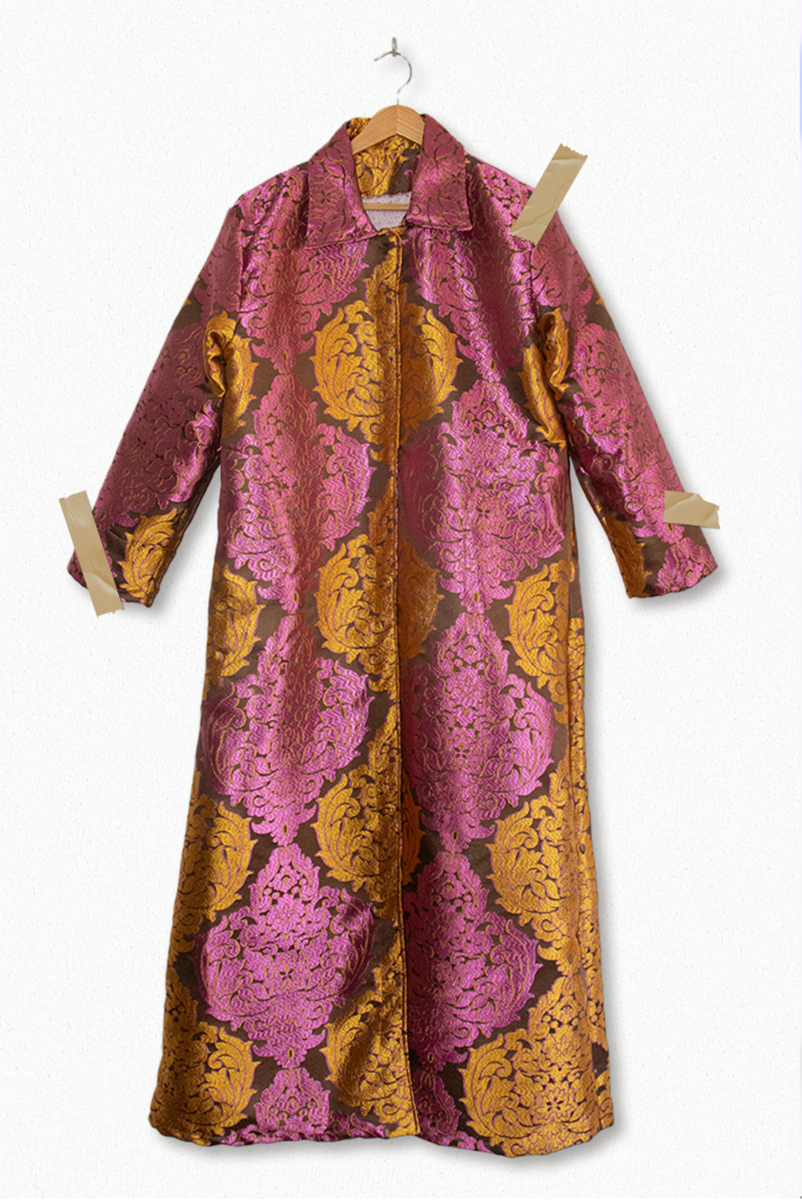 LAYLA, Long straight coat, Thin fabric